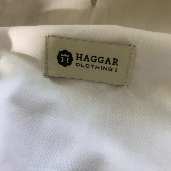 Haggar Tan Flat Front Shorts Versatile Cotton Blend - Picture 2 of 9